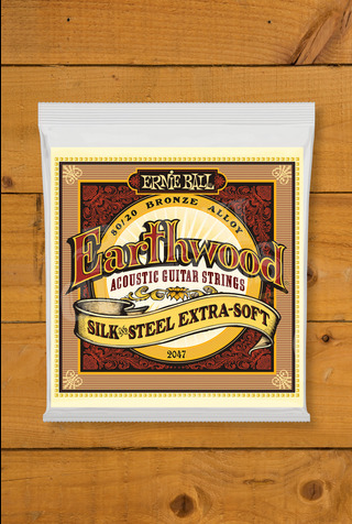 Ernie Ball Acoustic Strings | Earthwood 80/20 Silk & Steel Extra Soft 10-50