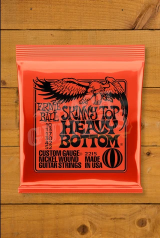 Ernie Ball Skinny Top Heavy Bottom Slinky Nickel Wound Electric Guitar Strings - 10-52
