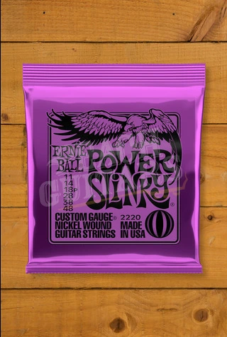 Ernie Ball Power Slinky Nickel Wound Electric Guitar Strings - 11-48