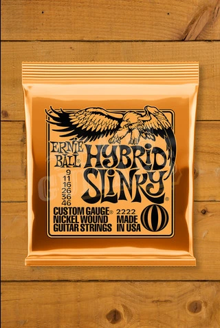 Ernie Ball Hybrid Slinky Nickel Wound Electric Guitar Strings - 9-46