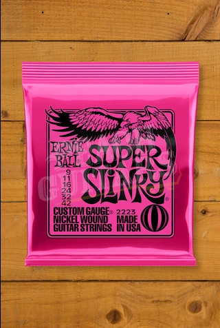Ernie Ball Super Slinky Nickel Wound Electric Guitar Strings - 9-42