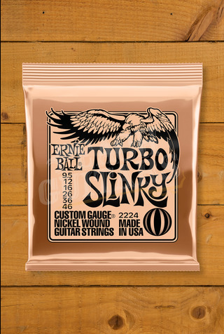 Ernie Ball Turbo Slinky Nickel Wound Electric Guitar Strings | 9.5-46