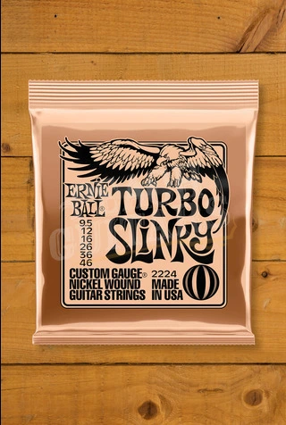 Ernie Ball Turbo Slinky Nickel Wound Electric Guitar Strings - 9.5-46