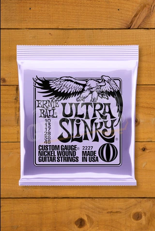 Ernie Ball Ultra Slinky Nickel Wound Electric Guitar Strings - 10-48