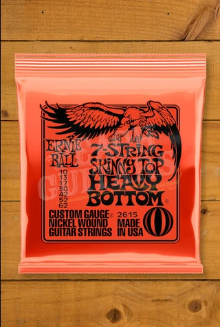 Ernie Ball Skinny Top Heavy Bottom Slinky Nickel Wound 7-String Electric Guitar Strings - 10-62