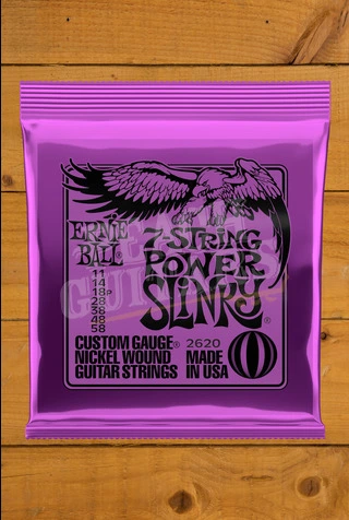 Ernie Ball Power Slinky Nickel Wound 7-String Electric Guitar Strings - 11-58