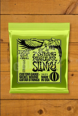 Ernie Ball Regular Slinky Nickel Wound 7-String Electric Guitar Strings - 10-56