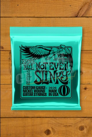 Ernie Ball Not Even Slinky Nickel Wound Electric Guitar Strings - 12-56