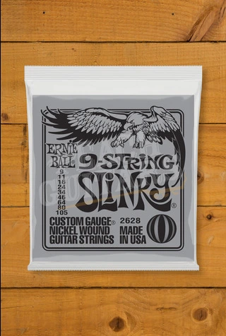 Ernie Ball Slinky Nickel Wound 9-String Electric Guitar Strings - 9-105