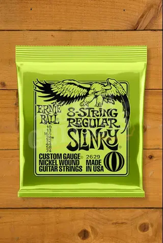 Ernie Ball Regular Slinky Nickel Wound 8-String Electric Guitar Strings - 10-74
