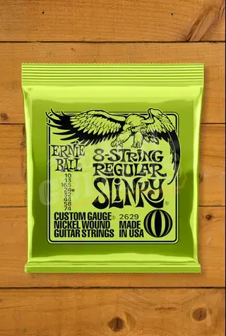 Ernie Ball Regular Slinky Nickel Wound 8-String Electric Guitar Strings - 10-74