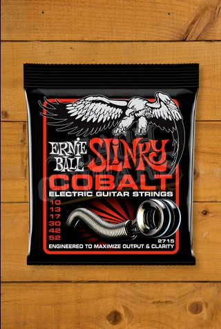 Ernie Ball Cobalt Skinny Top Heavy Bottom Slinky Electric Guitar Strings - 10-52