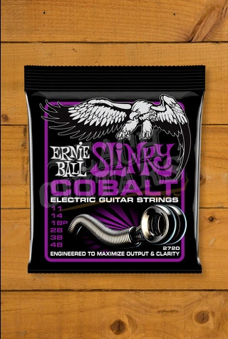 Ernie Ball Cobalt Power Slinky Electric Guitar Strings - 11-48