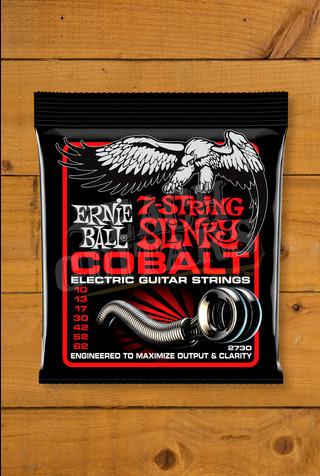 Ernie Ball Electric Strings | Cobalt 7-String Skinny Top Heavy Bottom Slinky 10-62