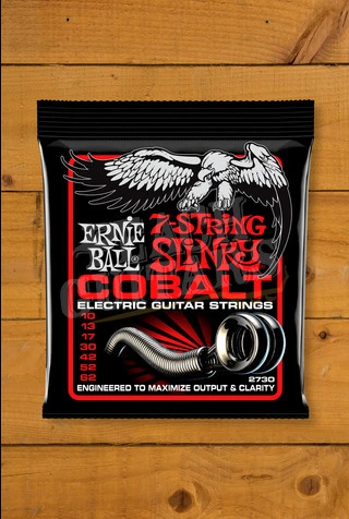 Ernie Ball Cobalt Skinny Top Heavy Bottom Slinky 7-String Electric Guitar Strings - 10-62