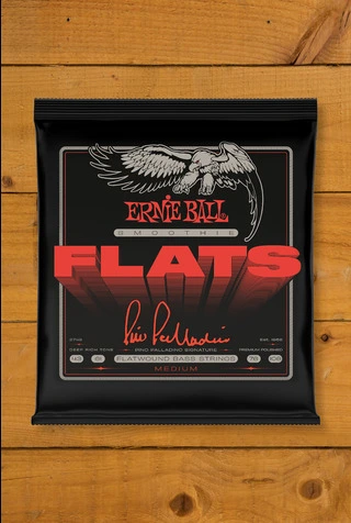 Ernie Ball Smoothie Flats Pino Palladino Signature Flatwound Bass Strings - Medium 43-108