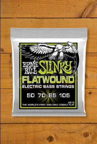 Ernie Ball Cobalt Flat Wound Regular Slinky Bass Strings - Long Scale 50-105