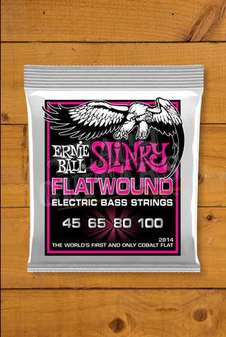 Ernie Ball Bass Strings | Cobalt Flatwound Super Slinky 45-100