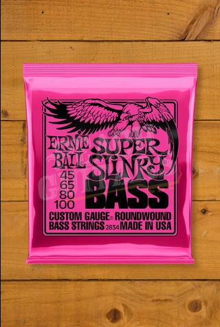 Ernie Ball Super Slinky Nickel Wound Bass Strings - Long Scale 45-100