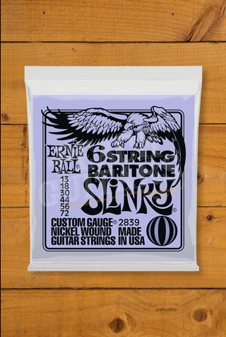 Ernie Ball Electric Strings | 6-String Baritone Slinky 13-72
