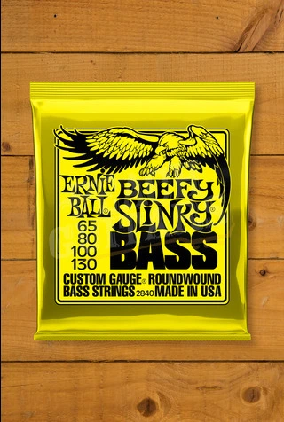 Ernie Ball Beefy Slinky Nickel Wound Bass Strings - Long Scale 65-130