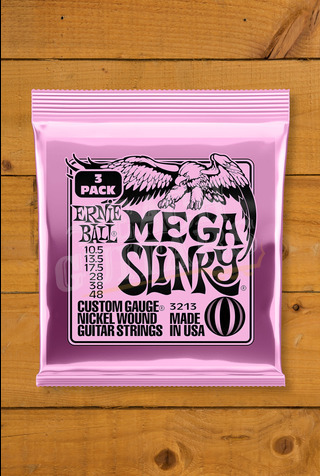 Ernie Ball Electric Strings | Mega Slinky 10.5-48 - 3 Pack