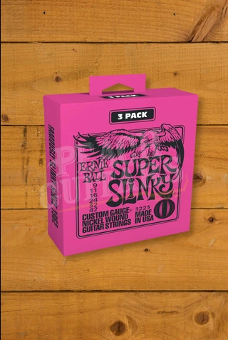 Ernie Ball Super Slinky Nickel Wound Electric Guitar Strings - 9-42 - 3-Pack
