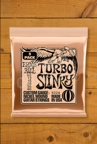 Ernie Ball Electric Strings | Turbo Slinky 9.5-46 - 3 Pack