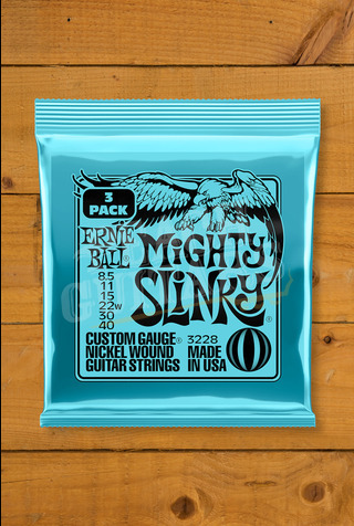 Ernie Ball Electric Strings | Mighty Slinky 8.5-40 - 3 Pack