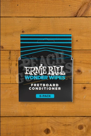 Ernie Ball Wonder Wipes Fretboard Conditioner - 6-Pack