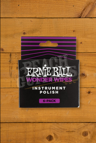 Ernie Ball Accessories | Wonder Wipes - Instrument Polish 6-Pack