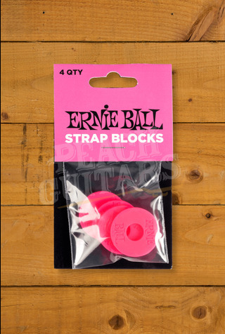 Ernie Ball Accessories | Strap Blocks - 4 Pack - Pink