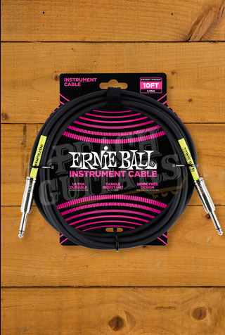 Ernie Ball Accessories | Instrument Cable - Black 10ft