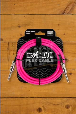 Ernie Ball 3m Flex Instrument Cable - Pink