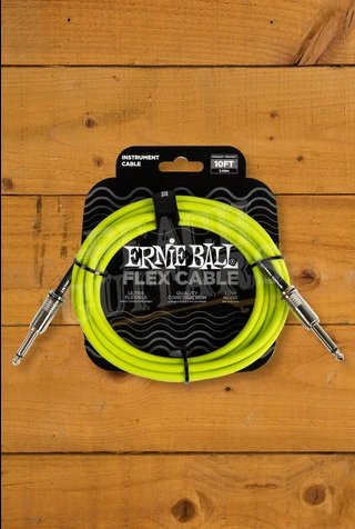 Ernie Ball 3m Flex Instrument Cable - Green
