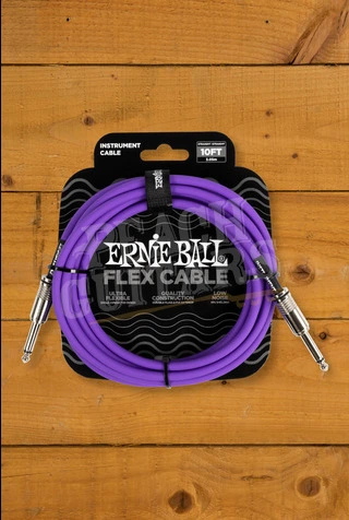 Ernie Ball 3m Flex Instrument Cable - Purple