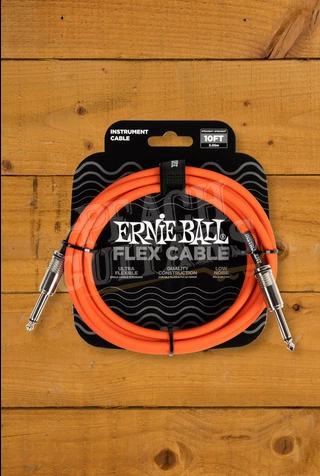 Ernie Ball 3m Flex Instrument Cable - Orange