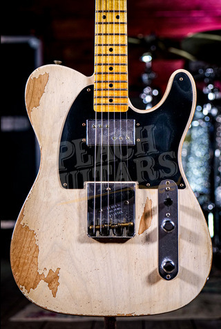 Fender Custom Shop '51 Loaded CuNiFe Tele David Brown Masterbuilt Heavy Relic Aged White Blonde