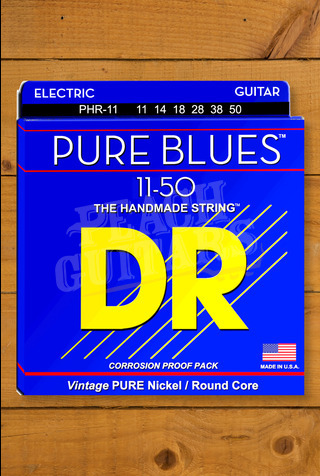 DR PURE BLUES - Pure Nickel Electric Guitar Strings | Heavy 11-50