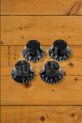 Gibson Top Hat Knobs Black - Pack of 4