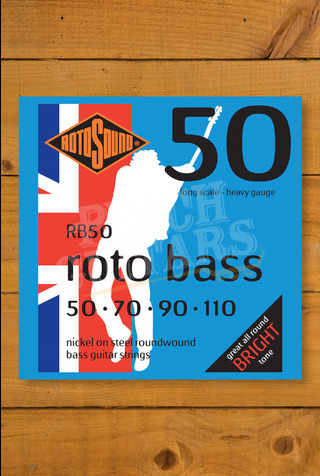 Rotosound RB50 | Roto Bass - Nickel - Long Scale - 4-String - 50-110