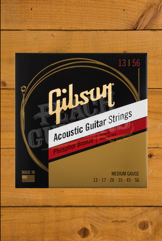 Gibson Phosphor Bronze Acoustic Guitar Strings Medium