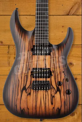 Schecter C-1 Pale Moon Ebony | Satin Natural Black Burst