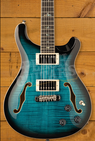 PRS SE Hollowbody II Piezo | Peacock Blue Burst
