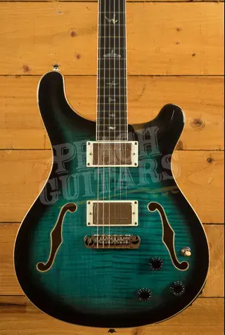 PRS SE Hollowbody II Piezo | Peacock Blue Burst
