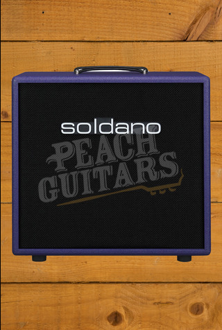 Soldano 1x12 Electric Guitar Amplifier Cabinet - Open Back - Purple Tolex