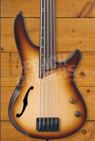 Ibanez SRH505F-NNF - 5-String - Natural Brown Burst Flat