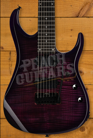 Sterling John Petrucci JP157DFM JP157 DiMarzio - Flamed Purple Nebula