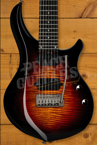 Sterling John Petrucci MAJ270XFM Majesty 7 DiMarzio - Flamed Tiger Eye