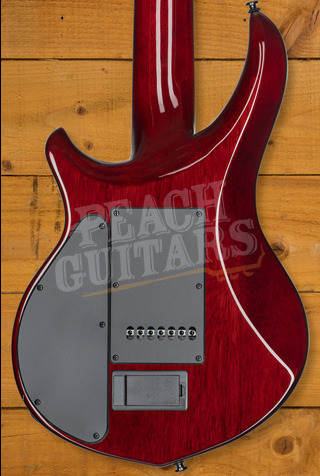 Sterling John Petrucci MAJ270XSM Majesty 7 DiMarzio - Spalted Blood Orange Burst